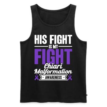 Chiari Malformation Awareness Chiari Malformatio - Débardeur bio Premium Homme - noir - Devant - Michal (187cm)