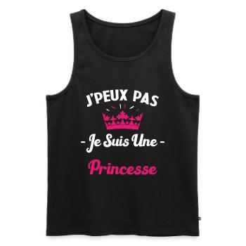 Je Peux Pas Je Suis une Princesse Humour Maman - Débardeur bio Premium Homme - noir - Devant - Michal (187cm)