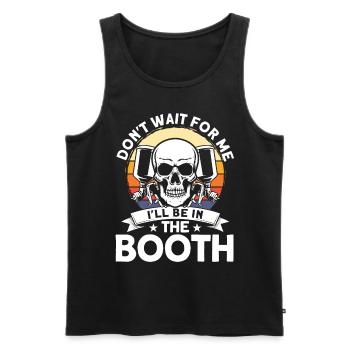 Ich werde in der Kabine sein Autolackierung Gesche - Männer Premium Bio Tank Top - Schwarz - Vorne - AI Model Male 178 light (178cm)