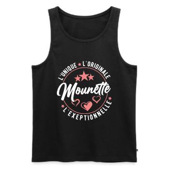 Mounette L'unique L'originale L'exeptionnelle - Débardeur bio Premium Homme - noir - Devant - Michal (187cm)
