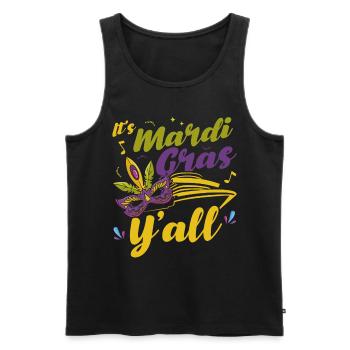 It's Carnival, People Mardi Gras Gift - Men's Premium Organic Tank Top - black - Front - Michal (187cm)
