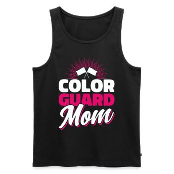 Color Guard Mom Flag Guard Cadeau - Débardeur bio Premium Homme - noir - Devant - Michal (187cm)