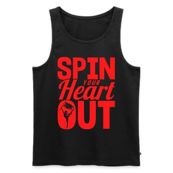 Turn Your Heart Out Flagguard Gift - Débardeur bio Premium Homme - noir - Devant - Michal (187cm)