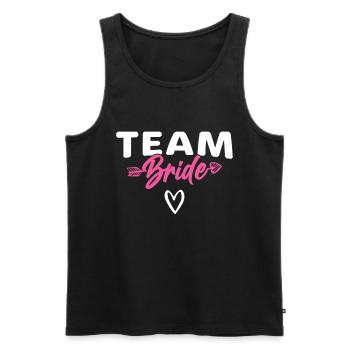 Team Braut Bride - Men's Premium Organic Tank Top - black - Front - AI Model Male 178 light (178cm)