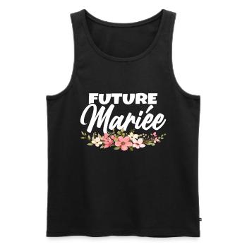 Femme Future Mariée Cadeau Femme EVJF Humour - Débardeur bio Premium Homme - noir - Devant - Michal (187cm)