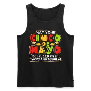 Viva Mexico Cinco De Mayo Party 5 De Mayo Geschenk - Männer Premium Bio Tank Top - Schwarz - Vorne - AI Model Male 178 light (178cm)