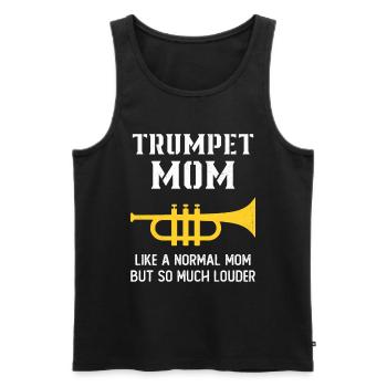 Mama Trompeter Humor Geschenk Frau - Männer Premium Bio Tank Top - Schwarz - Vorne - Michal (187cm)