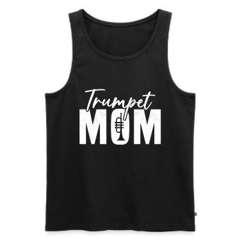 Mama Trompeter Humor Geschenk Frau - Männer Premium Bio Tank Top - Schwarz - Vorne - Michal (187cm)
