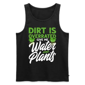 Wassergärtner Gib mir Wasser und Pflanzen Geschenk - Männer Premium Bio Tank Top - Schwarz - Vorne - Michal (187cm)