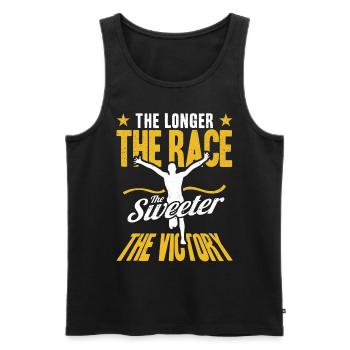 Ultramarathon Trailrunning Marathonläufer Geschenk - Männer Premium Bio Tank Top - Schwarz - Vorne - AI Model Male 178 light (178cm)