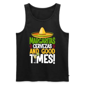 Cinco De Mayo 5 De Mayo Cinco De Mayo Party Gesche - Männer Premium Bio Tank Top - Schwarz - Vorne - AI Model Male 178 light (178cm)