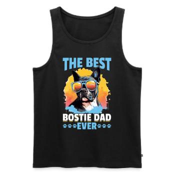 Boston Terrier Bostie Dog Breed Pet The Best Bosti - Männer Premium Bio Tank Top - Schwarz - Vorne - AI Model Male 178 light (178cm)