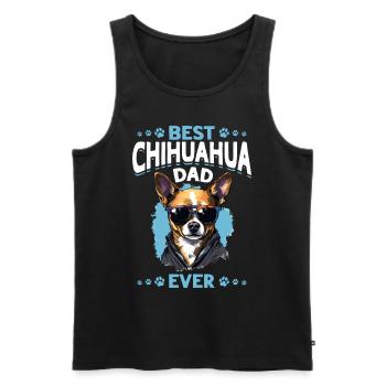 Chihuahua Chiwawa Dog Breed Pet - Best Chihuahua - Männer Premium Bio Tank Top - Schwarz - Vorne - AI Model Male 178 light (178cm)