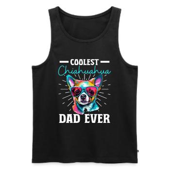 Chihuahua Chiwawa Dog Breed Pet Coolest Chihuahua - Männer Premium Bio Tank Top - Schwarz - Vorne - AI Model Male 178 light (178cm)