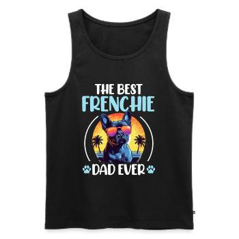 French Bulldog Frenchie Dog Pet The Best Frenchie - Men's Premium Organic Tank Top - black - Front - Michal (187cm)