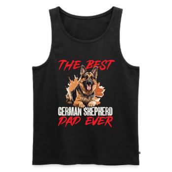 German Shepherd Dog Breed The Best - Men's Premium Organic Tank Top - black - Front - AI Model Male 178 light (178cm)