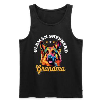 German Shepherd Dog Breed Pet German Shepherd - Männer Premium Bio Tank Top - Schwarz - Vorne - AI Model Male 178 light (178cm)