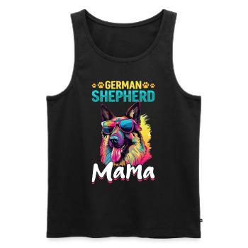 German Shepherd Dog Breed Pet German Shepherd Mama - Männer Premium Bio Tank Top - Schwarz - Vorne - AI Model Male 178 light (178cm)
