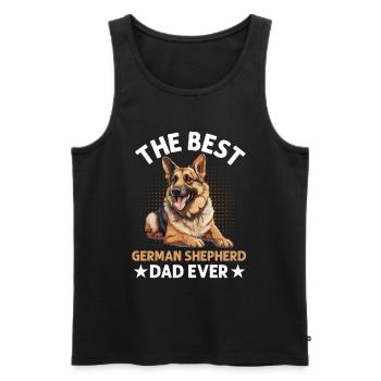 Dog Breed The Best German Shepherd Dad Ever - Männer Premium Bio Tank Top - Schwarz - Vorne - AI Model Male 178 light (178cm)