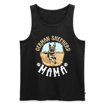 German Shepherd Dog Breed Pet German Shepherd Mama - Männer Premium Bio Tank Top - Schwarz - Vorne - AI Model Male 178 light (178cm)