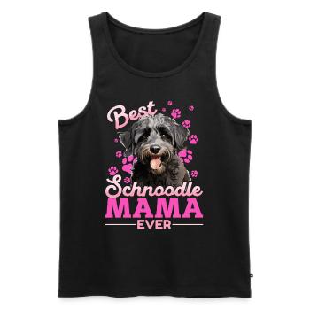 Snoodle Dog Breed Pet Best Schnoodle Mom ever - Männer Premium Bio Tank Top - Schwarz - Vorne - Michal (187cm)