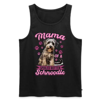 Snoodle Dog Breed Pet Mama of a Spoiled Rotten - Männer Premium Bio Tank Top - Schwarz - Vorne - Michal (187cm)