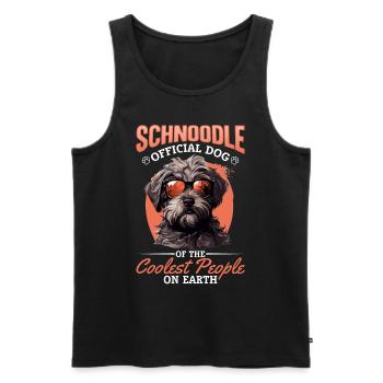 Snoodle Dog Breed Pet Schnoodle Official Dog - Männer Premium Bio Tank Top - Schwarz - Vorne - Michal (187cm)
