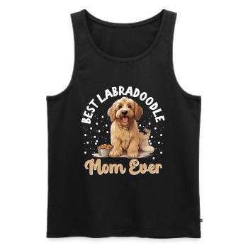 Dog Breed Pet Best Labradoodle Mom Ever - Men's Premium Organic Tank Top - black - Front - AI Model Male 178 light (178cm)
