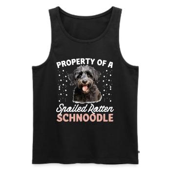 Schnoodle Snoodle Dog Breed Pet Property - Männer Premium Bio Tank Top - Schwarz - Vorne - Michal (187cm)