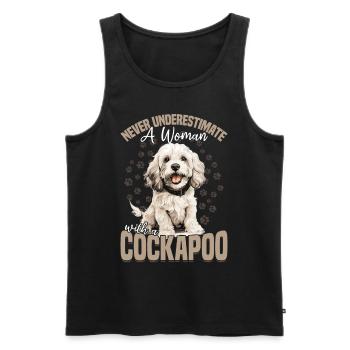 Cockapoo Dog Breed Pet Never Underestimate - Männer Premium Bio Tank Top - Schwarz - Vorne - Michal (187cm)