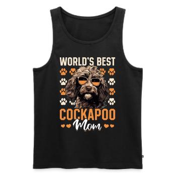 Cockapoo Dog Breeded Pet World’s Best Cockapoo Mom - Débardeur bio Premium Homme - noir - Devant - Michal (187cm)