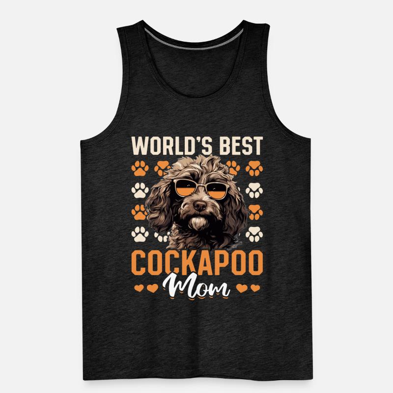 Cockapoo Dog Breeded Pet World’s Best Cockapoo Mom Débardeur bio Premium Homme