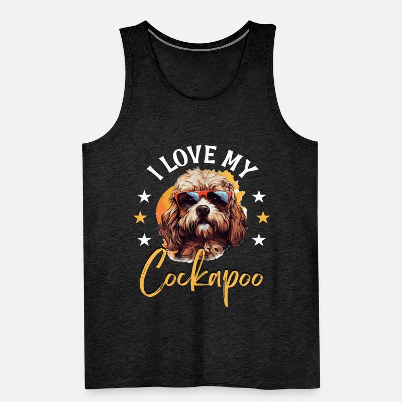 Cockapoo Dog Breed Pet I Love my Cockapoo Männer Premium Bio Tank Top