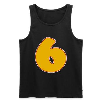 6 - Männer Premium Bio Tank Top - Schwarz - Vorne - Michal (187cm)
