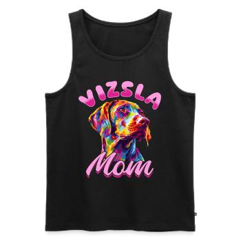 Hungarian Magyar Vizsla Dog Breed Vizsla Mom - Men's Premium Organic Tank Top - black - Front - Michal (187cm)
