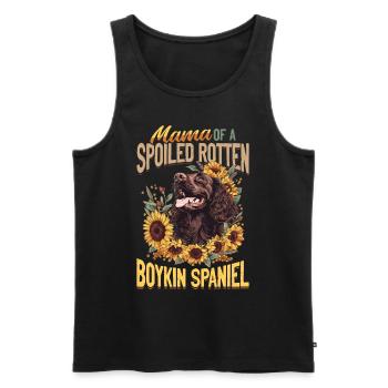 Boykin Spaniel Dog Breed Mama of a - Männer Premium Bio Tank Top - Schwarz - Vorne - Michal (187cm)