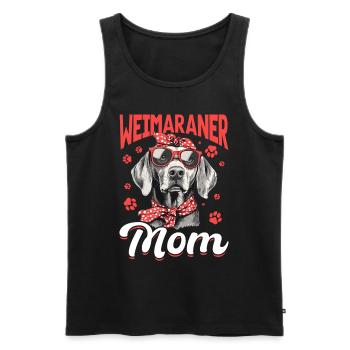 Funny Weimaraner Dog Weimaraner Mom - Männer Premium Bio Tank Top - Schwarz - Vorne - AI Model Male 178 light (178cm)