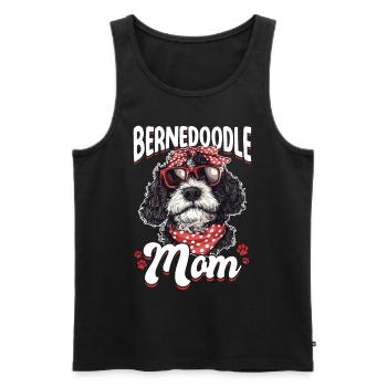 Bernedoodle Dog Breed Bernedoodle Mom - Men's Premium Organic Tank Top - black - Front - AI Model Male 178 light (178cm)
