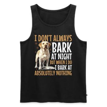 Labrador Lover Dog Owner - Männer Premium Bio Tank Top - Schwarz - Vorne - AI Model Male 178 light (178cm)