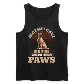 Belgian Malinois Lover Dog Owner - Men's Premium Organic Tank Top - black - Front - AI Model Male 178 light (178cm)