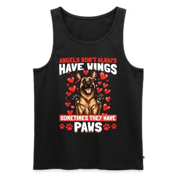 Belgian Malinois Lover Dog Owner - Men's Premium Organic Tank Top - black - Front - AI Model Male 178 light (178cm)