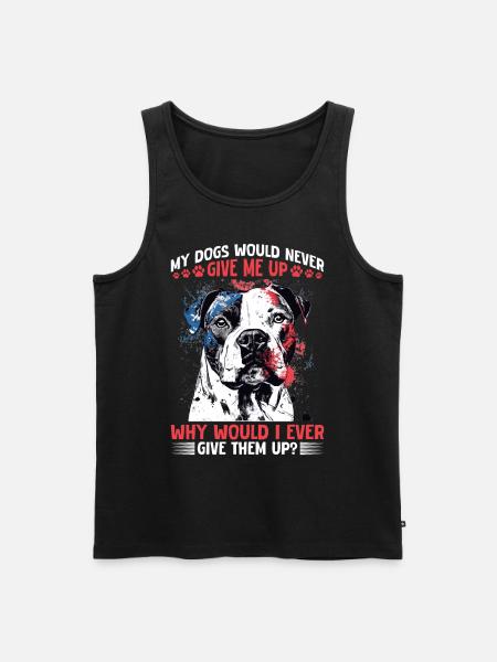 Pitbull Terrier Dog Owner - Männer Premium Bio Tank Top - Schwarz