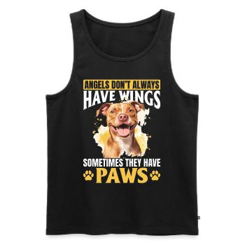 Pitbull Terrier Dog Owner - Männer Premium Bio Tank Top - Schwarz - Vorne - Michal (187cm)