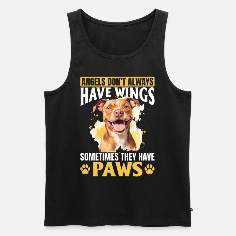 Pitbull Terrier Dog Owner - Männer Premium Bio Tank Top - Schwarz