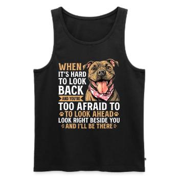 Pitbull Terrier Dog Owner - Männer Premium Bio Tank Top - Schwarz - Vorne - Michal (187cm)