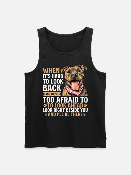 Pitbull Terrier Dog Owner - Männer Premium Bio Tank Top - Schwarz