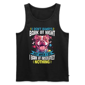 Pitbull Terrier Dog Owner - Männer Premium Bio Tank Top - Schwarz - Vorne - Michal (187cm)