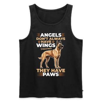 Belgian Malinois Lover Dog Owner - Men's Premium Organic Tank Top - black - Front - AI Model Male 178 light (178cm)