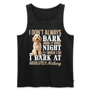 Propriétaire de chien Goldendoodle - Débardeur bio Premium Homme - noir - Devant - Michal (187cm)