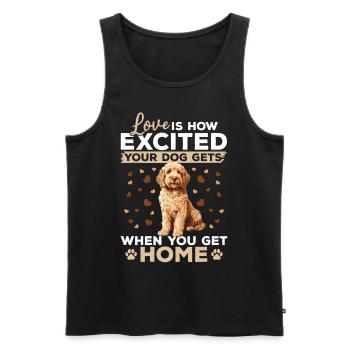 Goldendoodle Dog Owner - Männer Premium Bio Tank Top - Schwarz - Vorne - Michal (187cm)